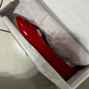 Red Memoryfoam Ballet Flats